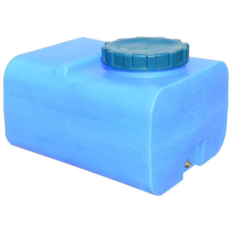 Бак 200 л квадратний ГК ПБ блакитний ПЛАСТ БАК